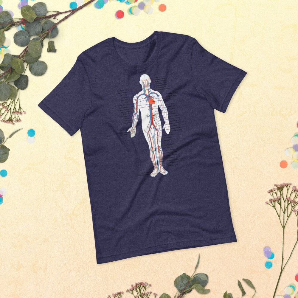 Name Your Body Parts Adult Unisex Short Sleeved T-Shirt Great Gift Idea for Anyone In The Medical Field Nurses Doctors CNA's And More Shirt