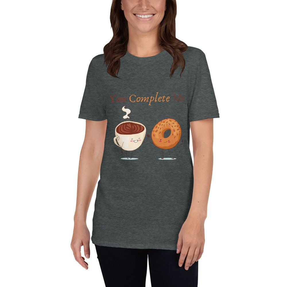 You Complete Me For the Coffee and Donut Lovers in Your Life Cute Gift Idea for Anyone that Loves Donuts and Coffee or Tea or Police Officer