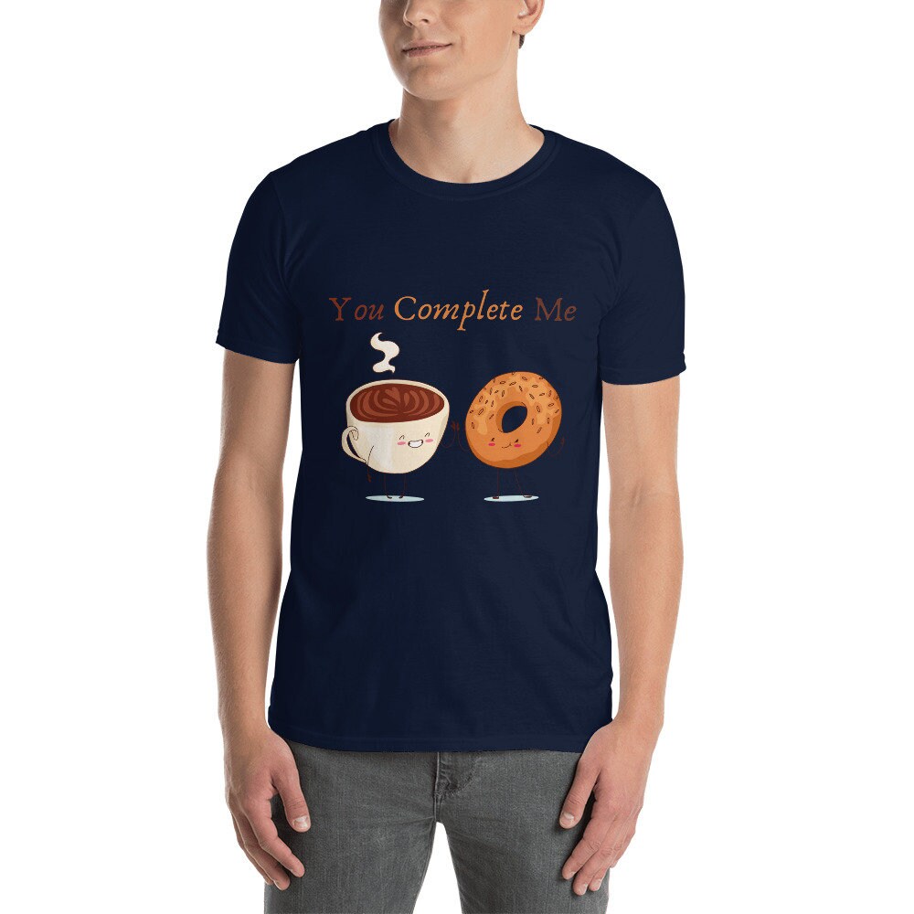You Complete Me For the Coffee and Donut Lovers in Your Life Cute Gift Idea for Anyone that Loves Donuts and Coffee or Tea or Police Officer