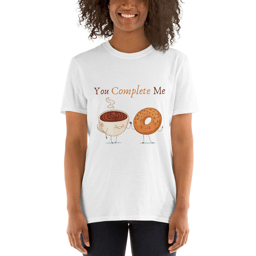 You Complete Me For the Coffee and Donut Lovers in Your Life Cute Gift Idea for Anyone that Loves Donuts and Coffee or Tea or Police Officer
