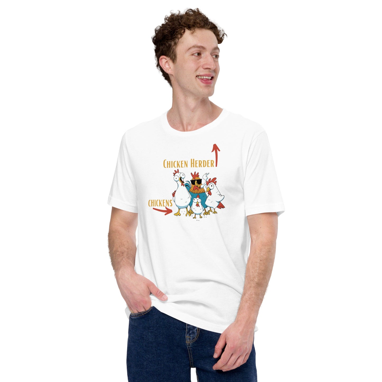 Chicken Herder Tee Shirt Funny, Sarcastic T-Shirt, Great Gift Idea or, Present for Farmers, Ranchers, People that Love Chickens and Farming