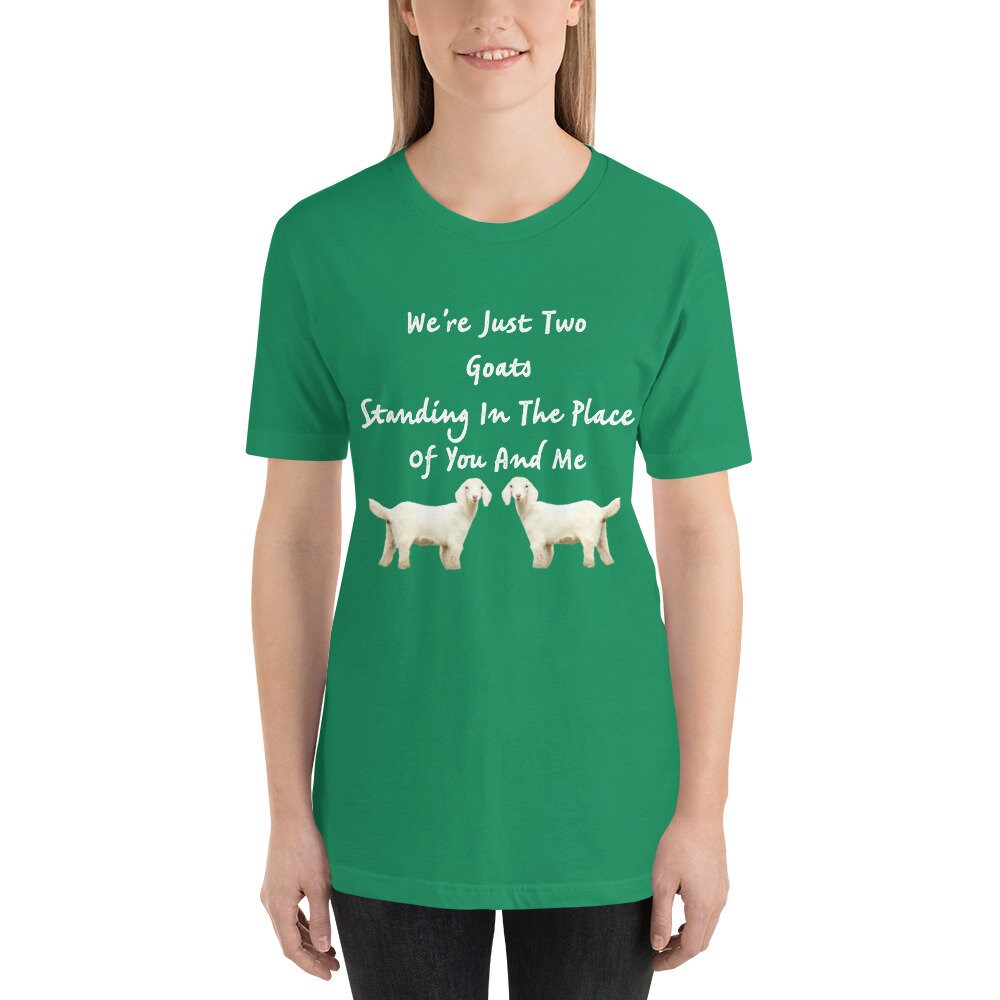 We're Just Two Goats Standing In The Place Of You And Me Cute Funny TShirt Harry Tee Shirt with Goats Gift Tee Shirt for Man or Woman TShirt