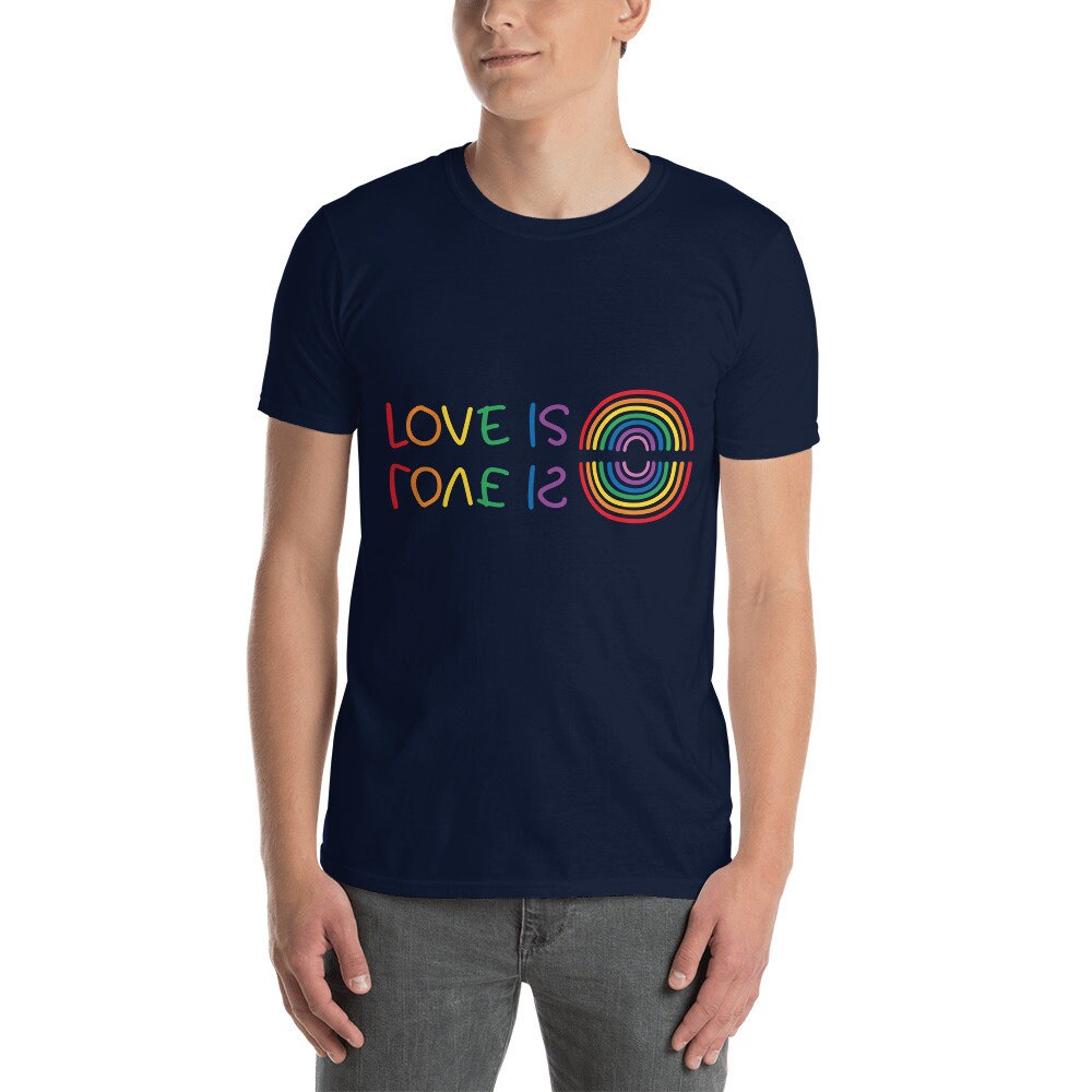 Love is Love No Matter How You Look At It TShirt for Women Men Nonbinary Gender Neutral or Genderqueer Gay Lesbian LGBTQ Pride Rainbow Shirt