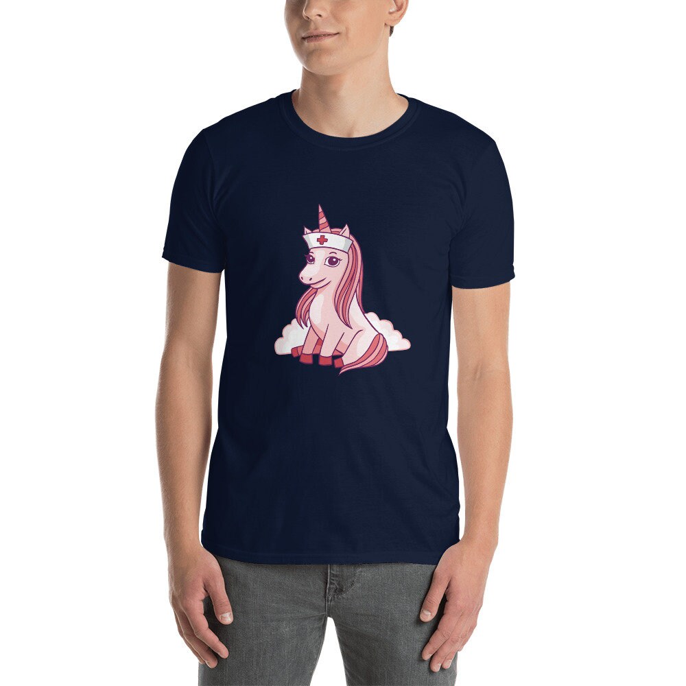 Unicorn Medical T-Shirt Cute Shirt for Nurses RN's or MA's in the Healthcare Field Great Gift Idea for First Responders Pink Unicorn Tee