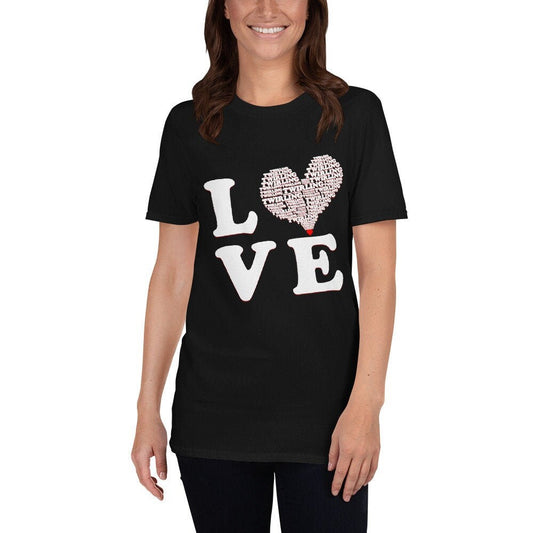 Baton Twirling LOVE Heart T-Shirt Baton Twirling Lover Great Gift Idea Gymnastics Unisex T-Shirt for Anyone that Loves Batons or Twirling