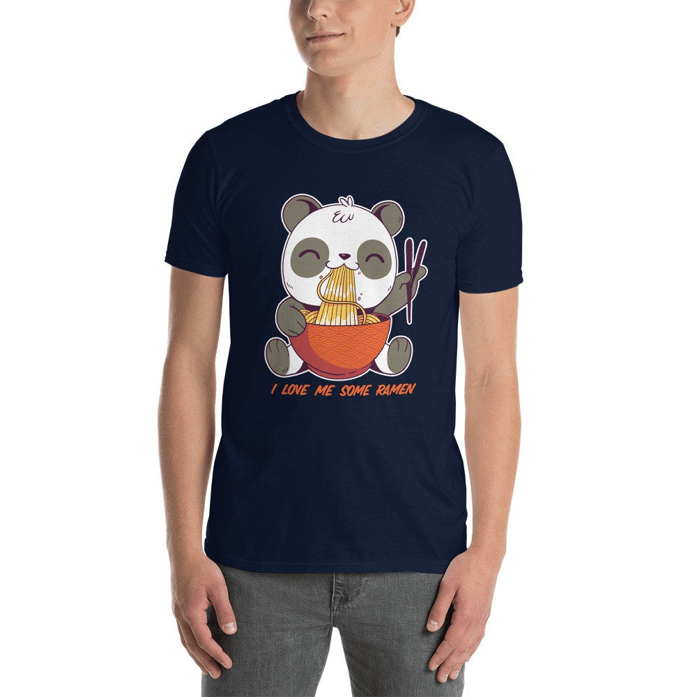 I Love Me Some Ramen Noodles Smiling Panda Eating Ramen Noodles For Anyone That Loves Ramen Noodles Gift Idea for Panda and Ramen Lovers Tee