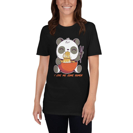 I Love Me Some Ramen Noodles Smiling Panda Eating Ramen Noodles For Anyone That Loves Ramen Noodles Gift Idea for Panda and Ramen Lovers Tee