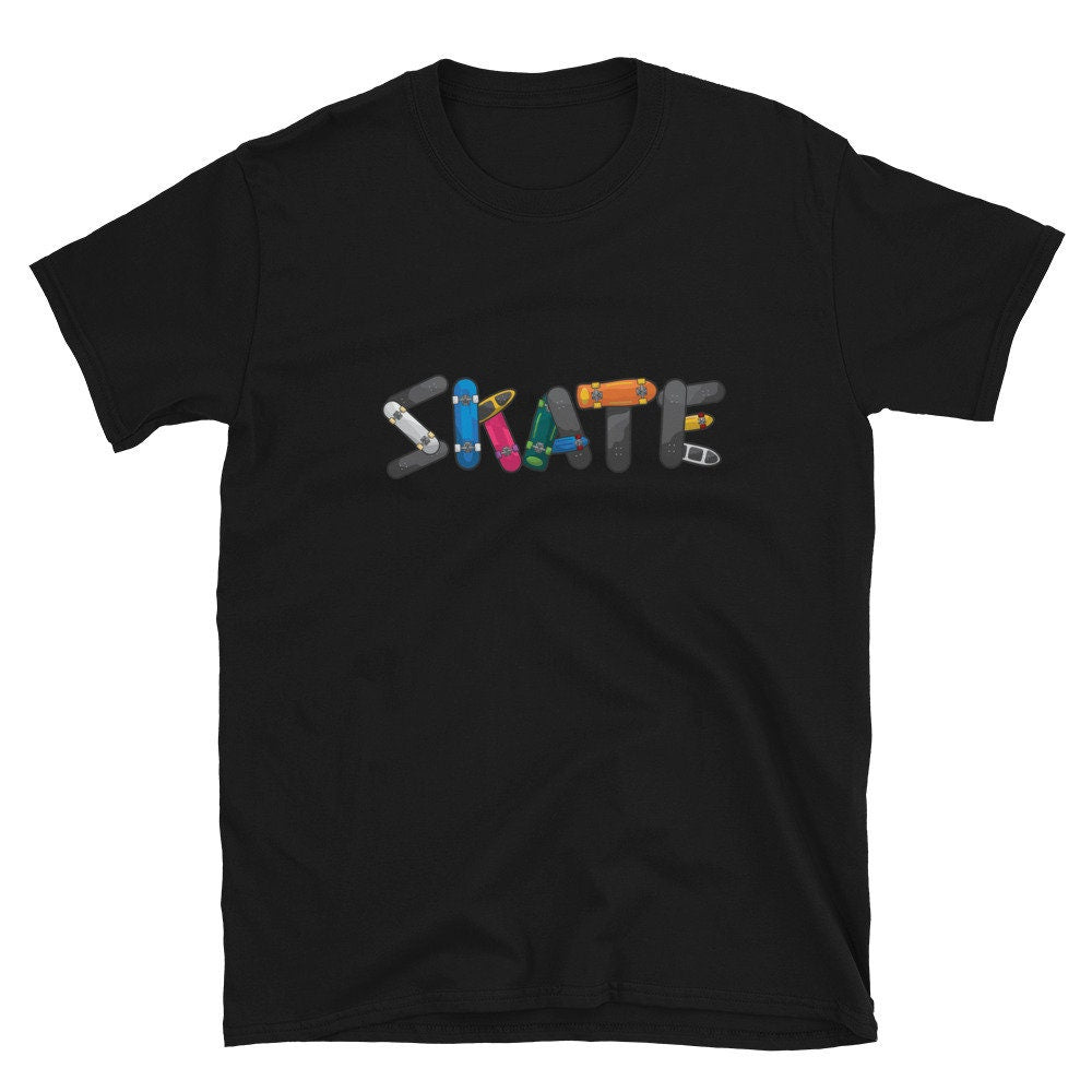 Skateboard Graphic TShirt Great Gift Idea for Any Skateboarder that Loves Surfing on Their Skateboard For Skate Lovers Pro Skaters Tee Shirt