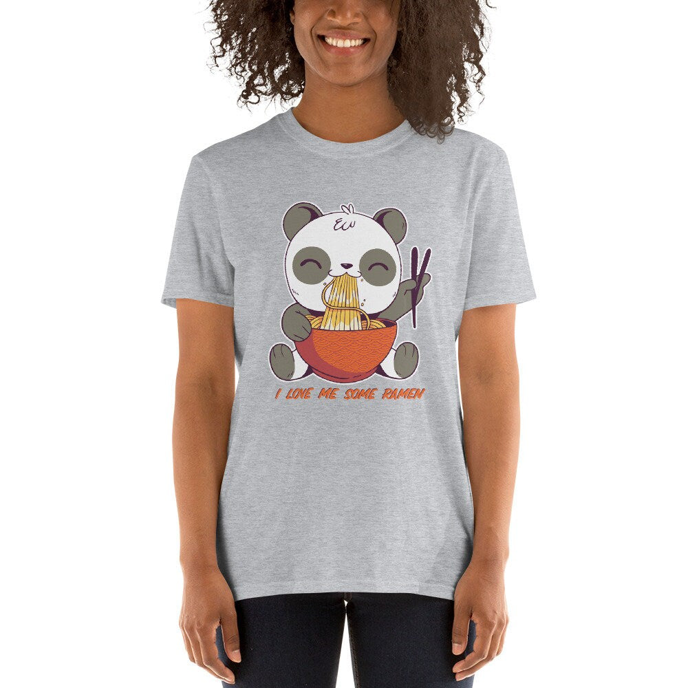 I Love Me Some Ramen Noodles Smiling Panda Eating Ramen Noodles For Anyone That Loves Ramen Noodles Gift Idea for Panda and Ramen Lovers Tee