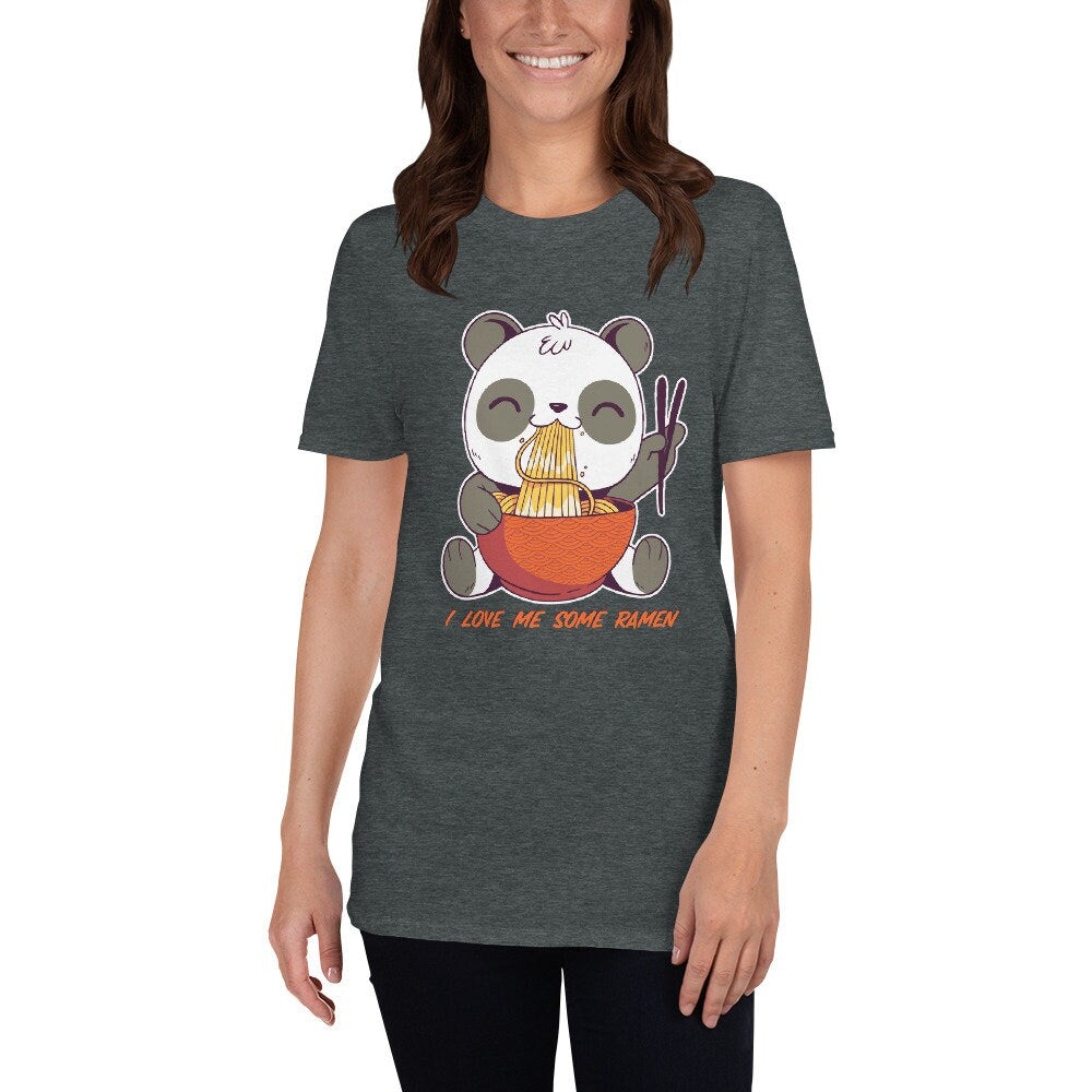 I Love Me Some Ramen Noodles Smiling Panda Eating Ramen Noodles For Anyone That Loves Ramen Noodles Gift Idea for Panda and Ramen Lovers Tee