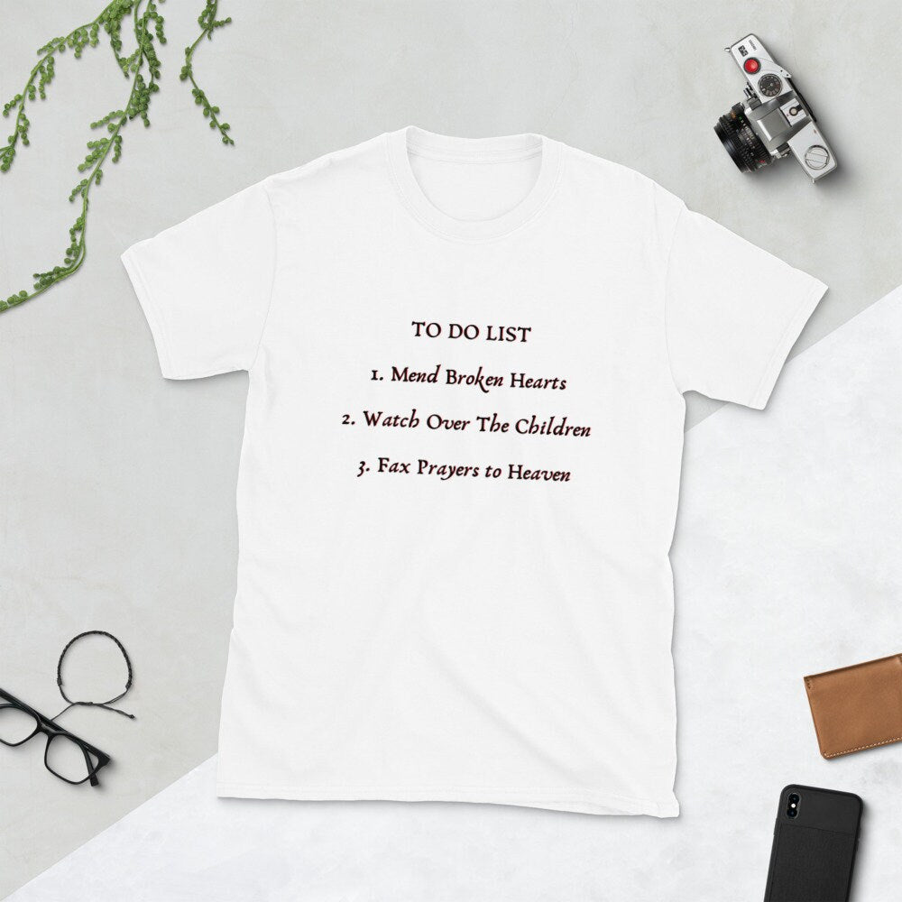 To Do List Short for the Love of Children Sleeved T-Shirt Great Gift Idea for Moms Dads or Grandparents A Loving T-Shirt for People and Kids