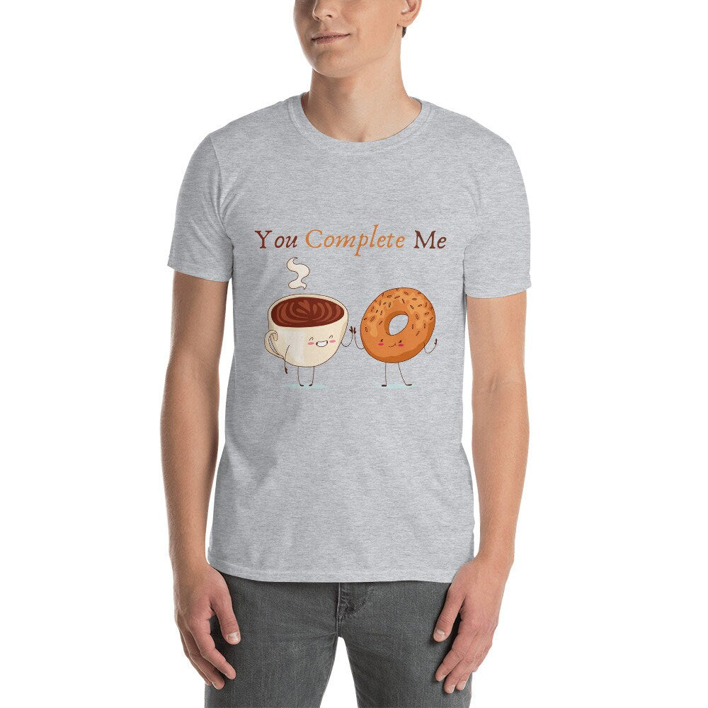 You Complete Me For the Coffee and Donut Lovers in Your Life Cute Gift Idea for Anyone that Loves Donuts and Coffee or Tea or Police Officer