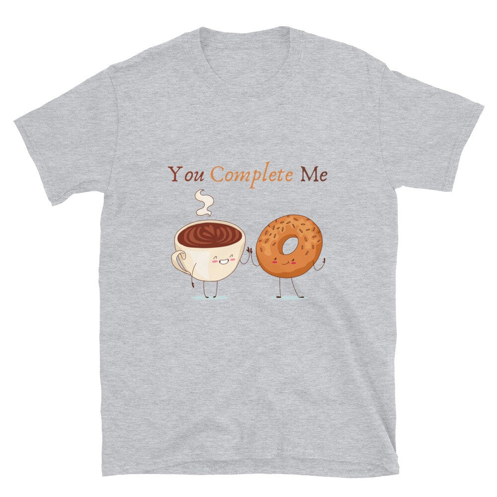 You Complete Me For the Coffee and Donut Lovers in Your Life Cute Gift Idea for Anyone that Loves Donuts and Coffee or Tea or Police Officer