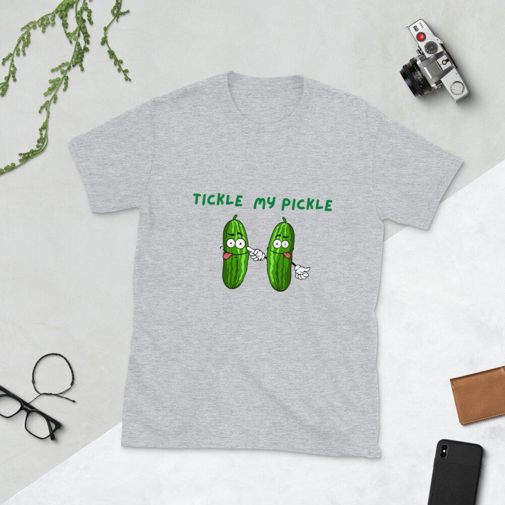 Tickle My Pickle Cute Silly Funny T-Shirt for the Pickle Lover in Your Life Gift Idea for the Women or Men Foodies in Your Life Tee Shirt