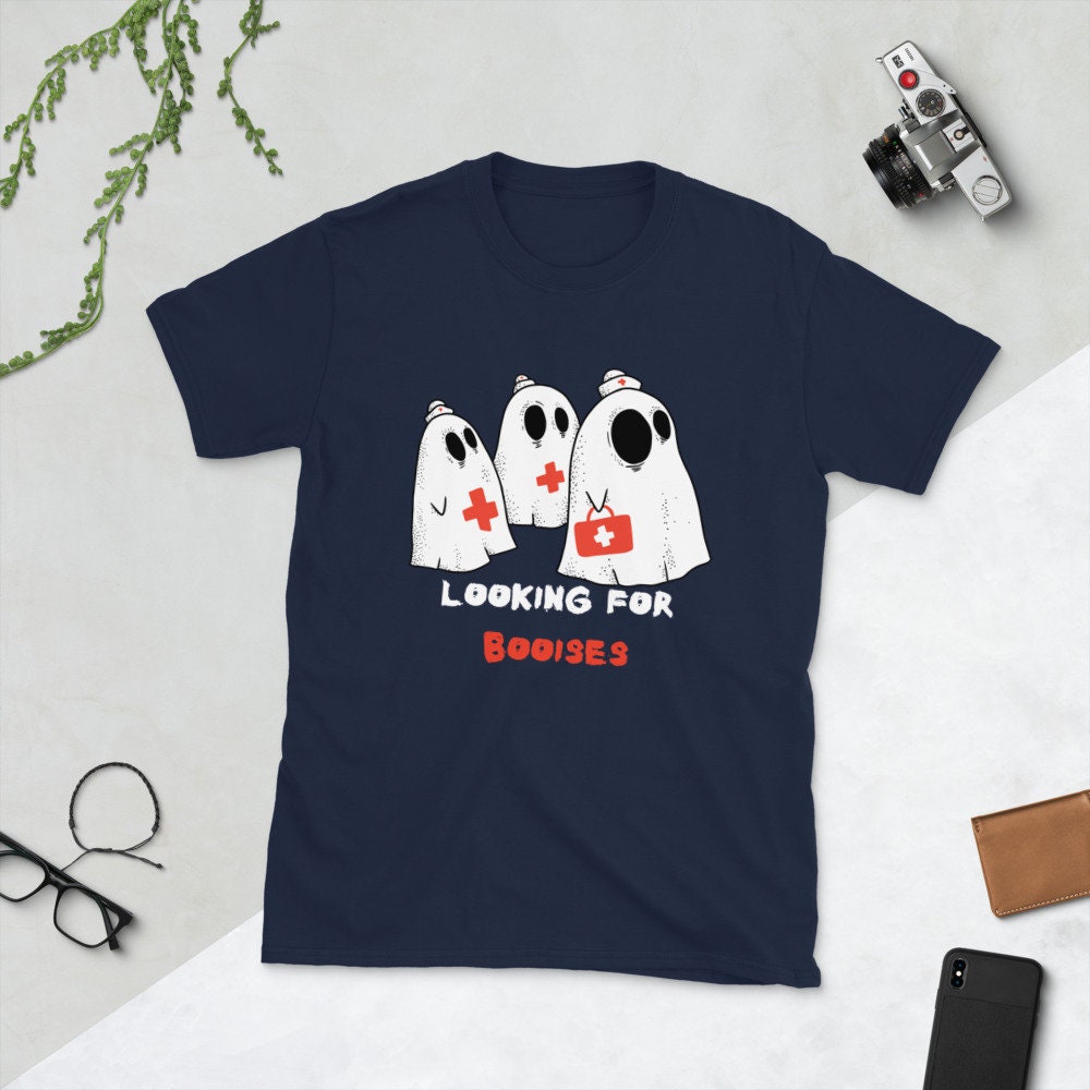 Looking For Booises for the Nurse RN MA or Medical Professional that You Love for Friends or Family Halloween Ghosts Graphic Tee Shirt Gift