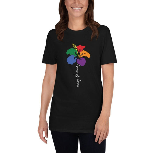 Love is Love No Matter How You Look At It Rainbow Flower TShirt for Women Men Nonbinary Gender Neutral Gay Lesbian LGBTQ Pride Rainbow Shirt