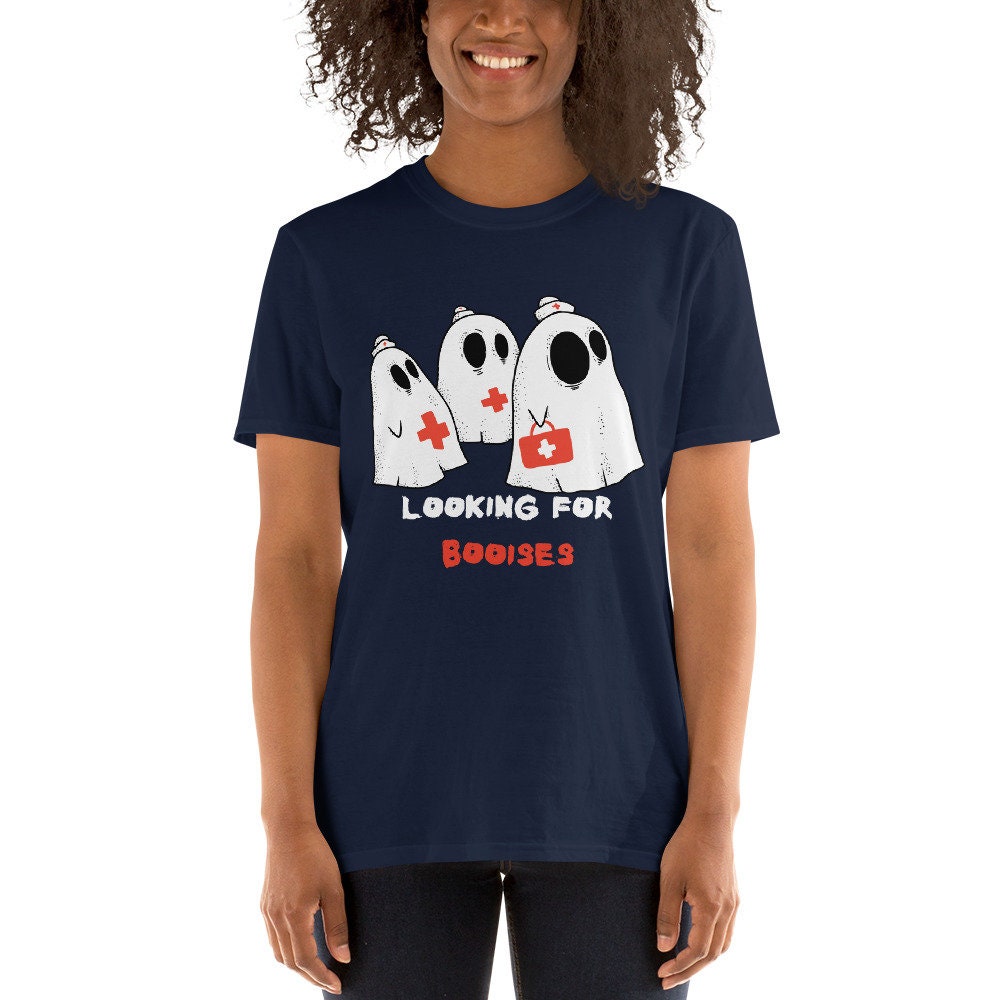 Looking For Booises for the Nurse RN MA or Medical Professional that You Love for Friends or Family Halloween Ghosts Graphic Tee Shirt Gift