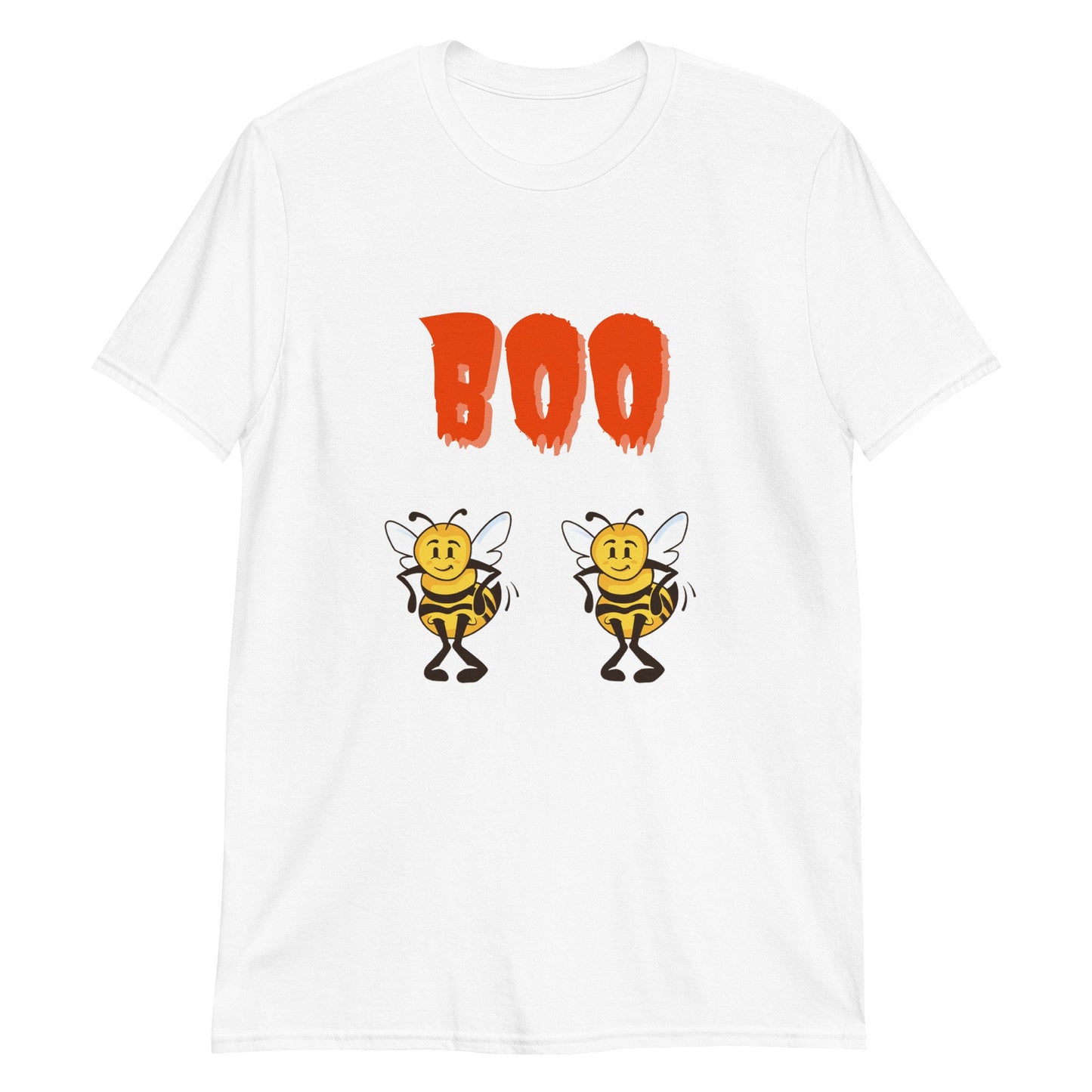 Boo Bees Cute Funny Halloween Short-Sleeve Unisex T-Shirt. Fun costume for you or your family and friends. Great gift idea for your spouse.