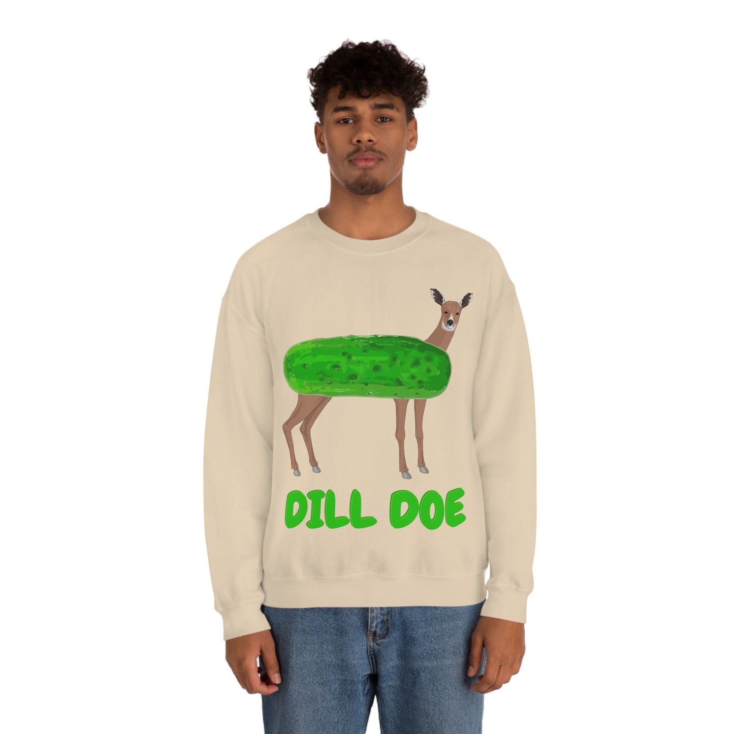 Dill Doe Funny Silly Humorous Unisex Heavy Blend Shirt Crewneck Sweatshirt for Family Friends with a Sense of Humor Dirty Humor Birthday