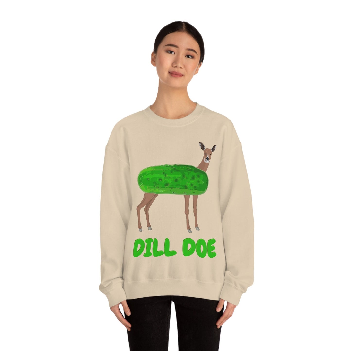 Dill Doe Funny Silly Humorous Unisex Heavy Blend Shirt Crewneck Sweatshirt for Family Friends with a Sense of Humor Dirty Humor Birthday