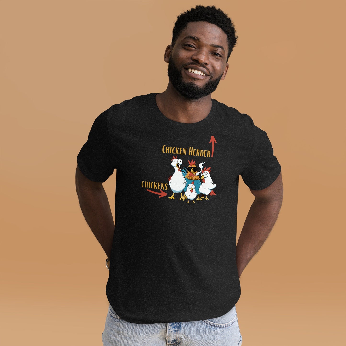 Chicken Herder Tee Shirt Funny, Sarcastic T-Shirt, Great Gift Idea or, Present for Farmers, Ranchers, People that Love Chickens and Farming