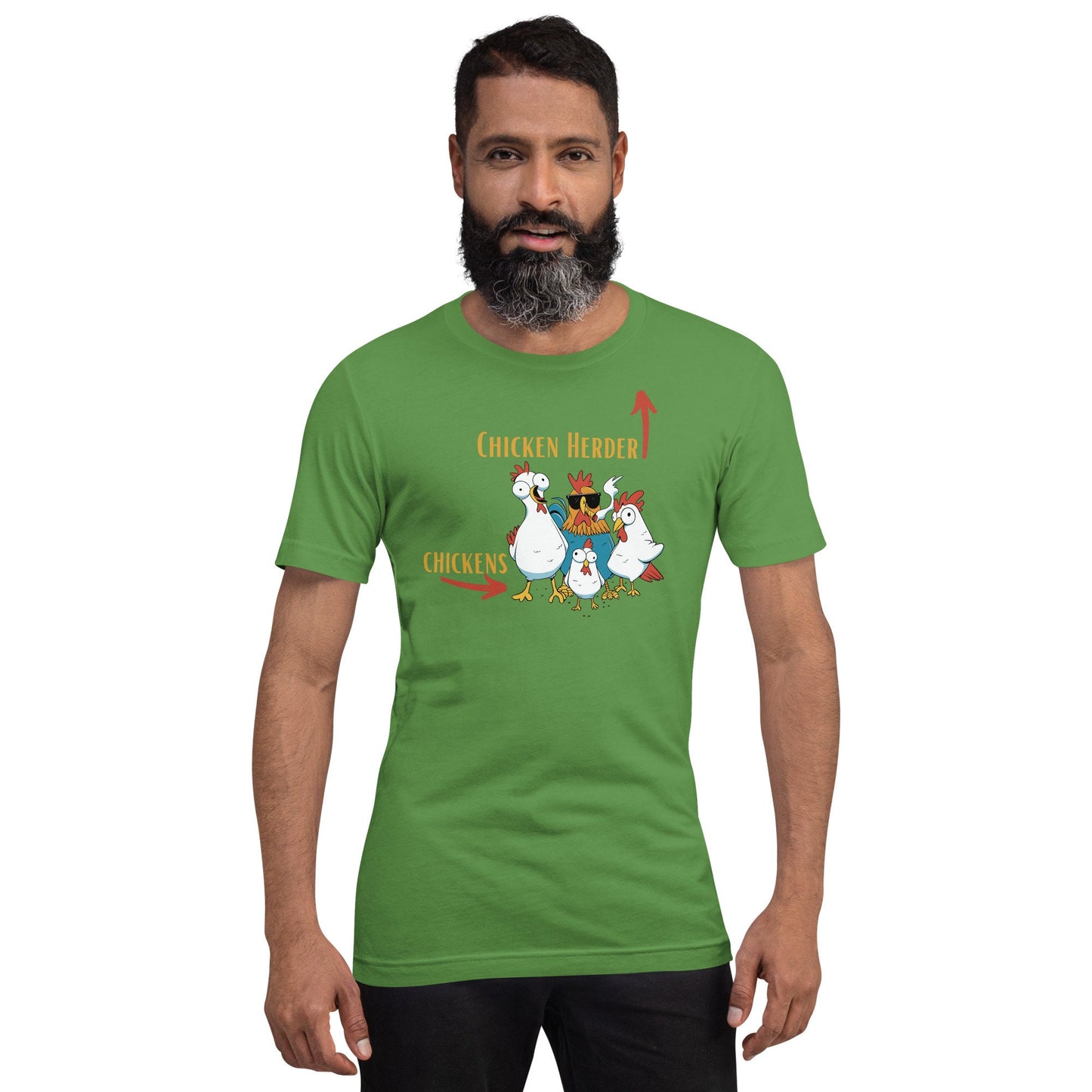 Chicken Herder Tee Shirt Funny, Sarcastic T-Shirt, Great Gift Idea or, Present for Farmers, Ranchers, People that Love Chickens and Farming