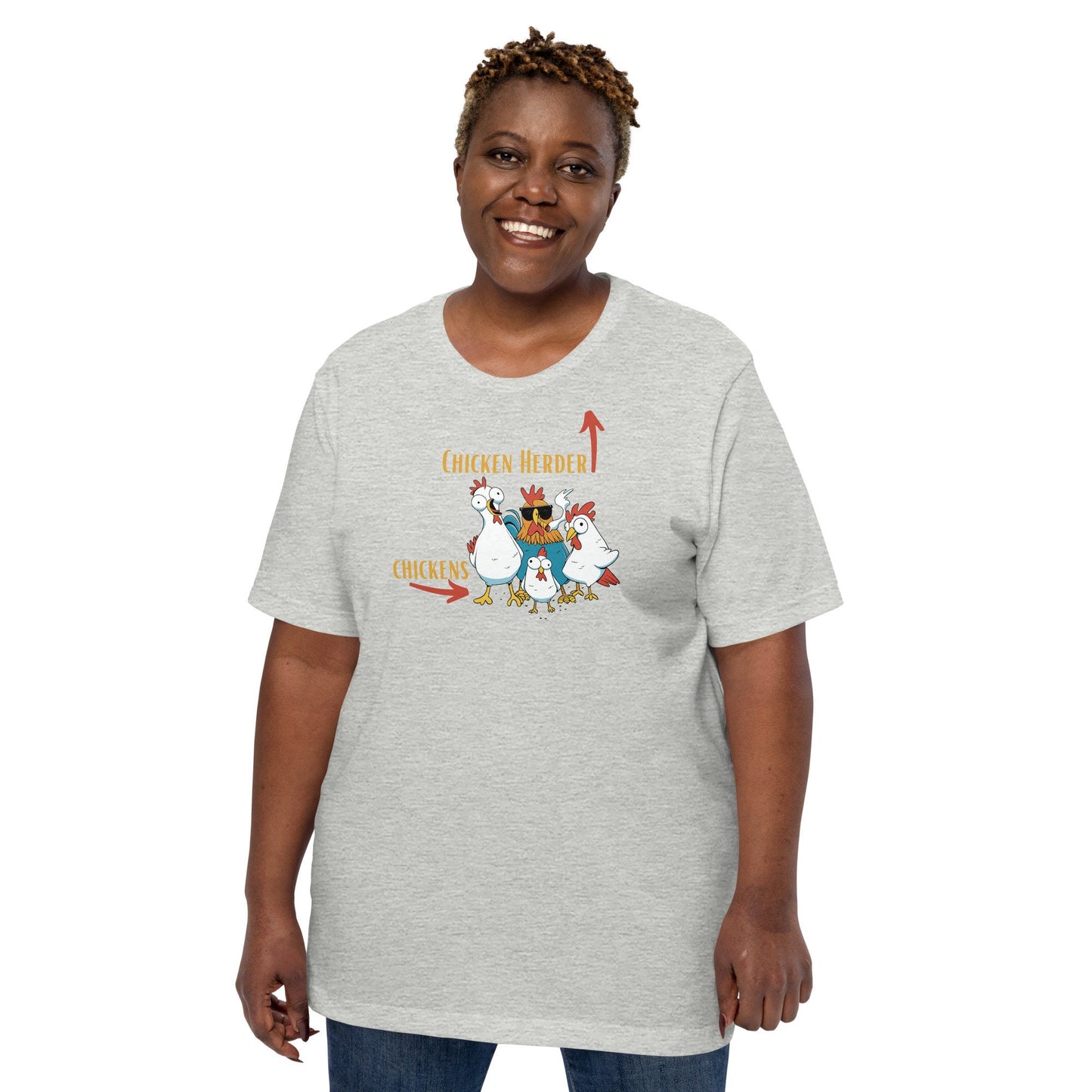 Chicken Herder Tee Shirt Funny, Sarcastic T-Shirt, Great Gift Idea or, Present for Farmers, Ranchers, People that Love Chickens and Farming