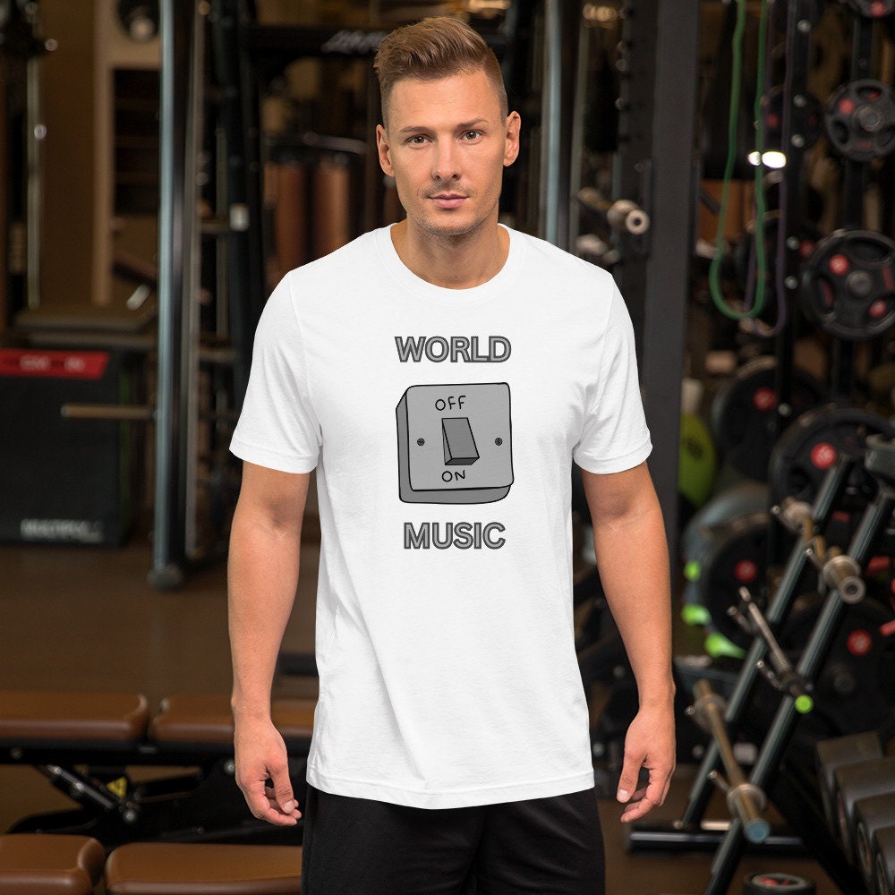 World Off Music On Unisex Tee Shirt for Music Lovers Gift Idea for a Musical Person Great Gift Idea for Dancers Family Friends Dance Teacher