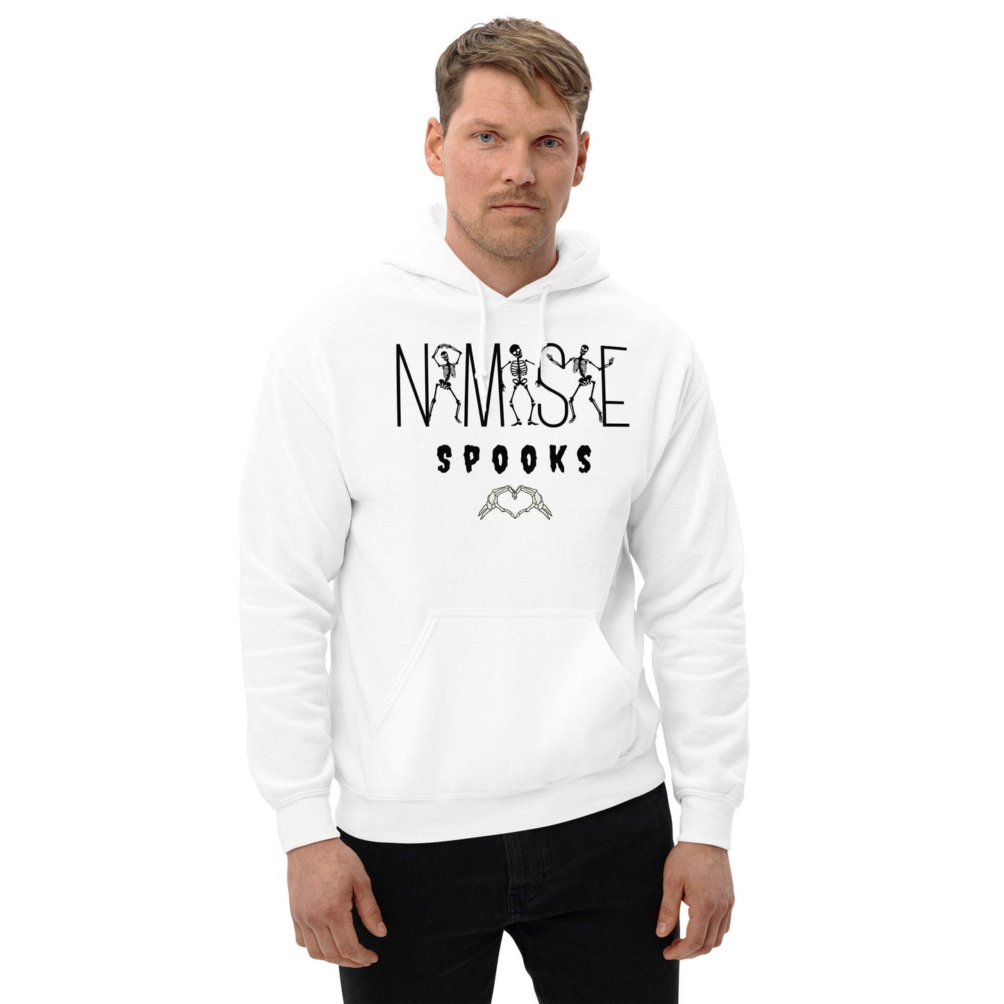 Namaste Spooks Unisex Hoodie for Yoga Lovers Yoga Meditation Hoodie Hot Yoga Clothing Health Hoodie Yoga Group Sweatshirt Yoga Gift Hoodie