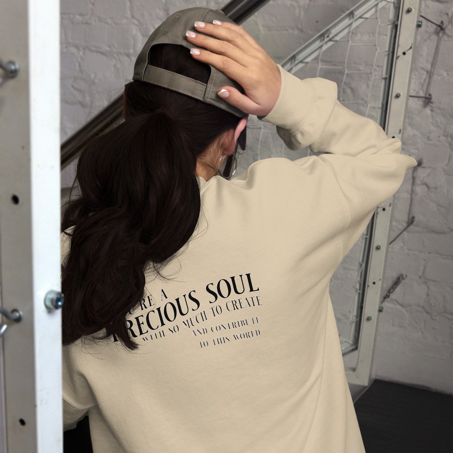 Inspirational Quote Sweatshirt, You're A Precious Soul Message, Positive Affirmation Clothing, Unisex Motivational Pullover Self Love Shirt